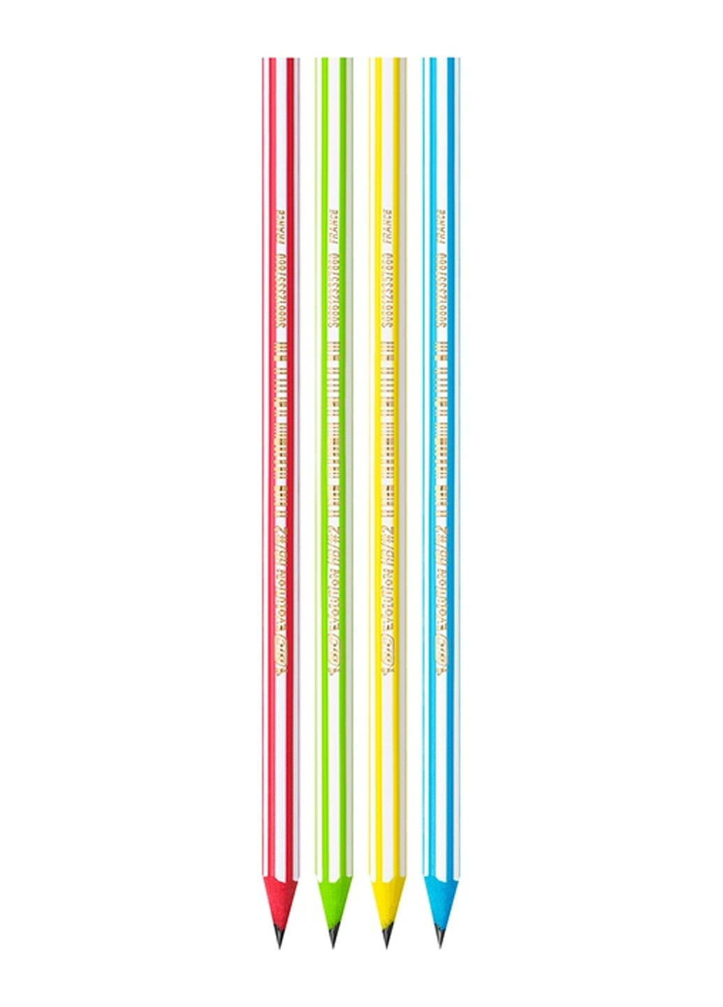 Набір олівців чорнографітних 12 шт шестикутний Evolution HB Різнокольоровий Bic (264920284)