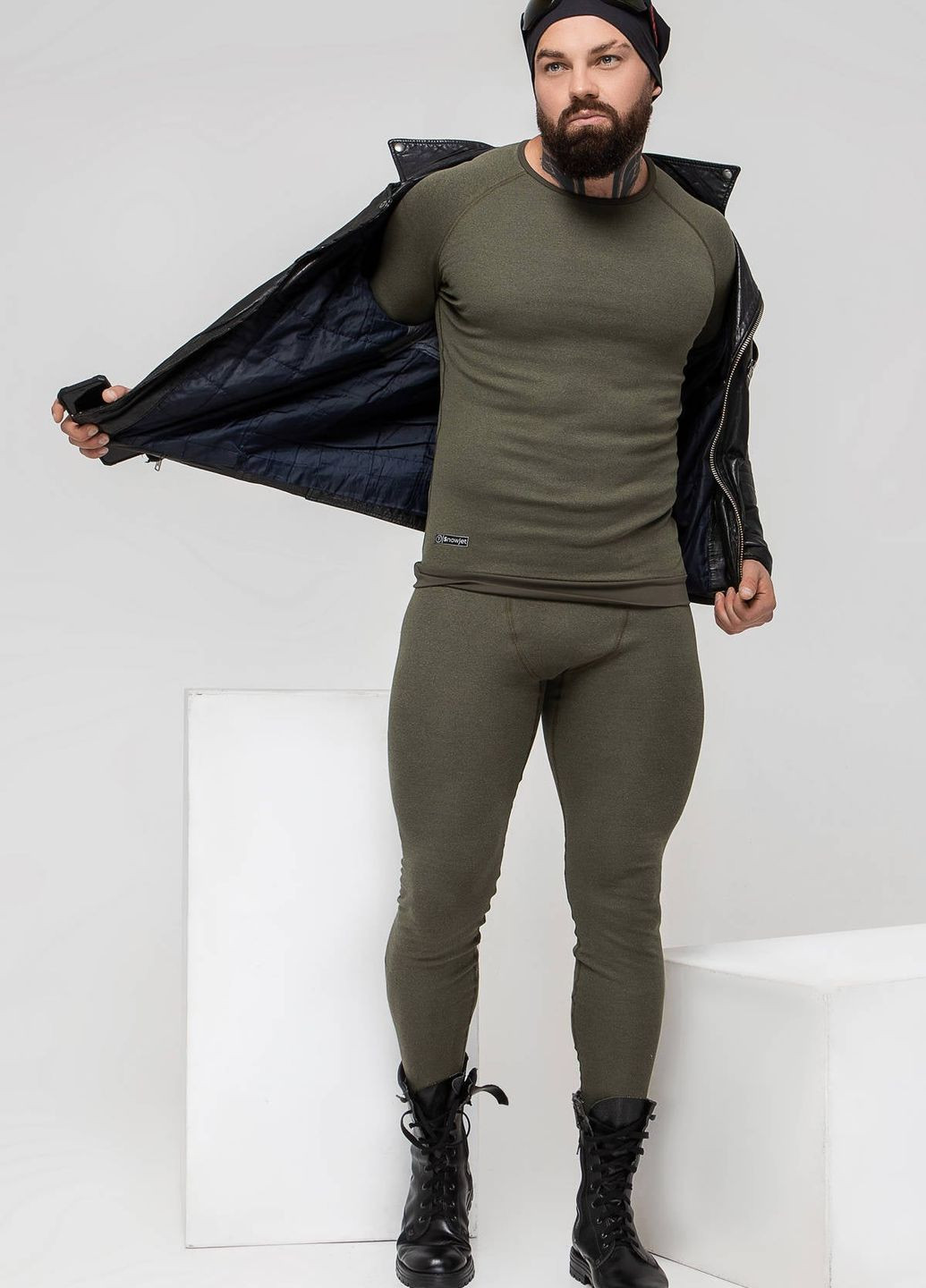 Мужской термолонгслив из хлопка Artica TMR1-VH36 TOTALFIT Artica TMR1-VH36 green (264921090)