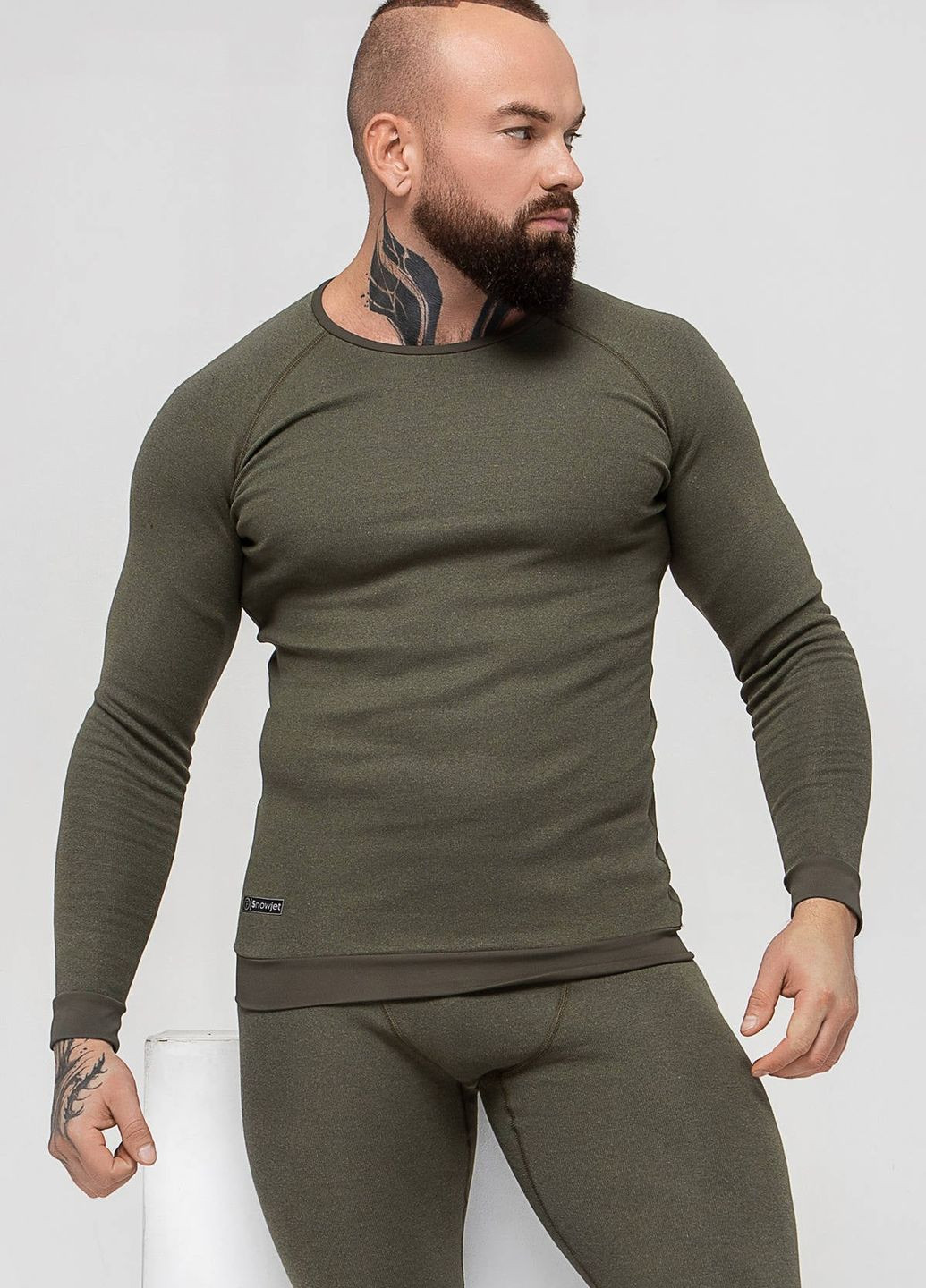 Мужской термолонгслив из хлопка Artica TMR1-VH36 TOTALFIT Artica TMR1-VH36 green (264921090)