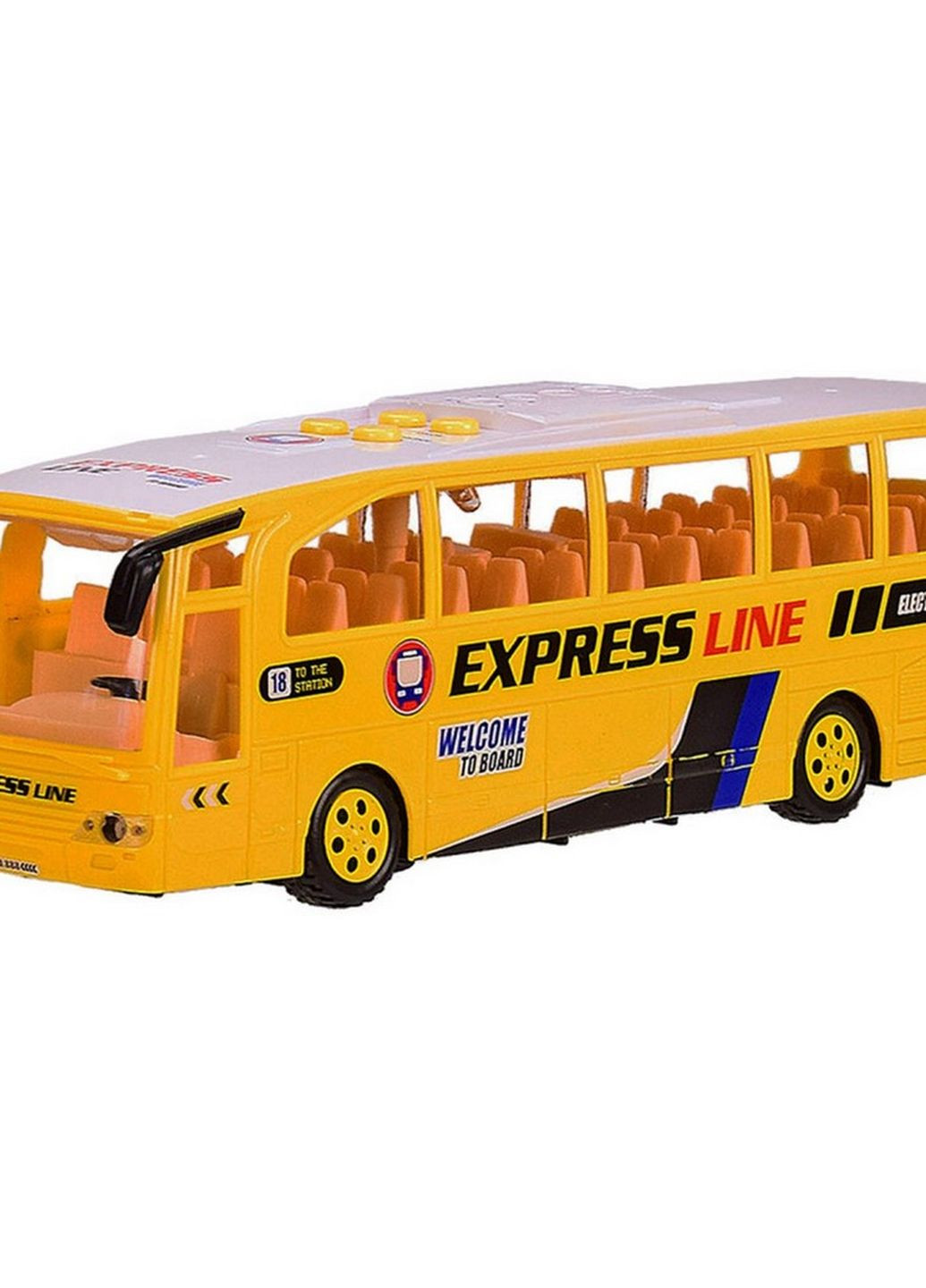 Детская игрушка Автобус 1578 со звуком и светом (Желтый) Bambi (265391675)