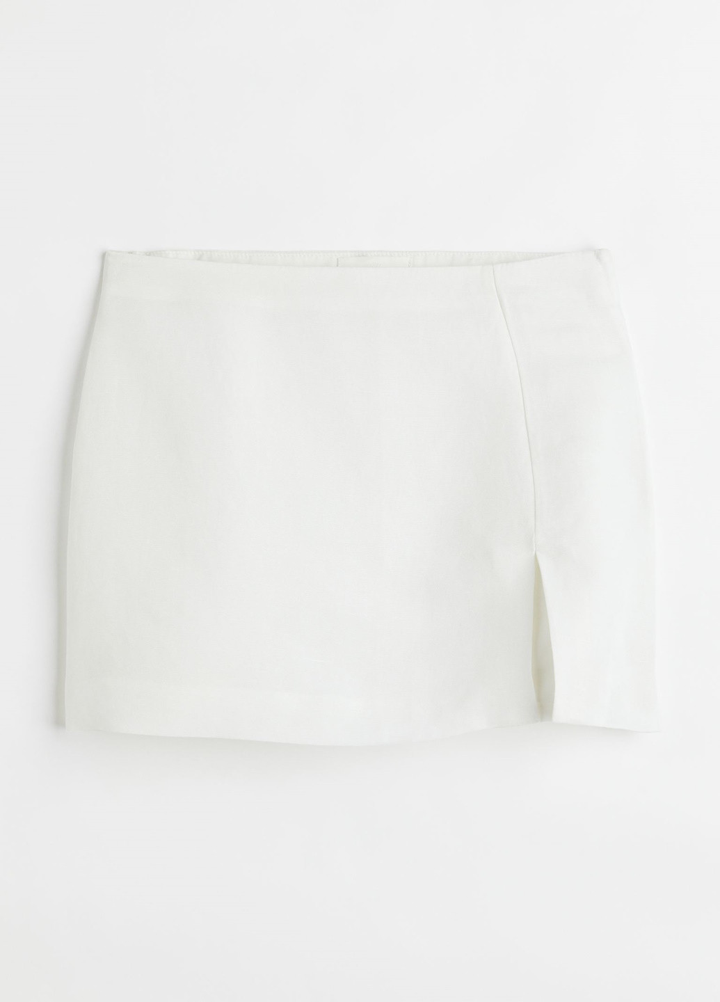 Белая повседневный однотонная юбка H&M