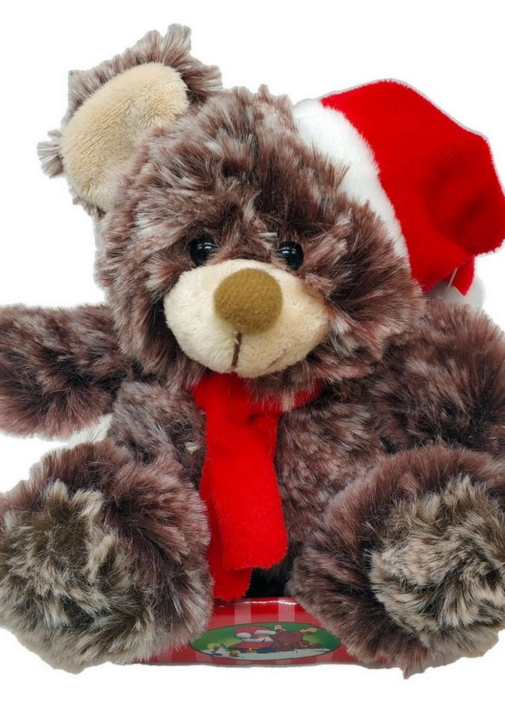 М'яка іграшка "Ведмедик Санта" MC1571, 13 см (Коричневий) Bambi (265391633)