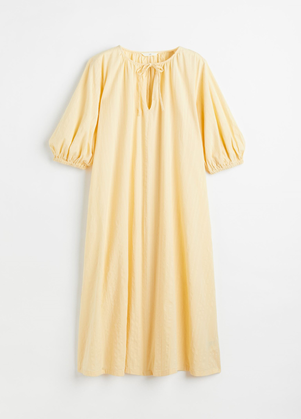 Желтое повседневный платье H&M однотонное