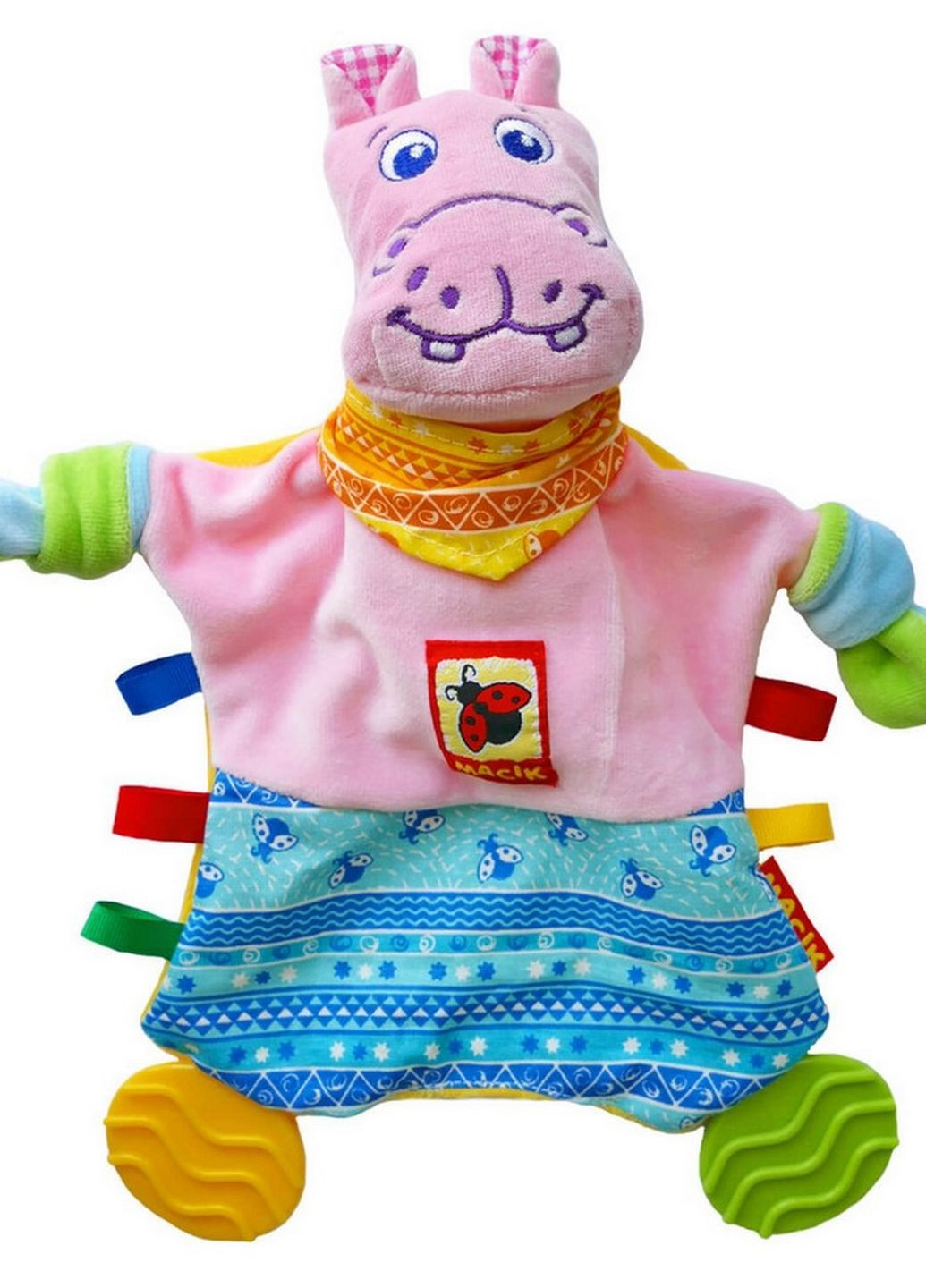 Детская игрушка прорезыватель "Зоо Бегемот Добряк" МС 160201-02 Macik (265391838)
