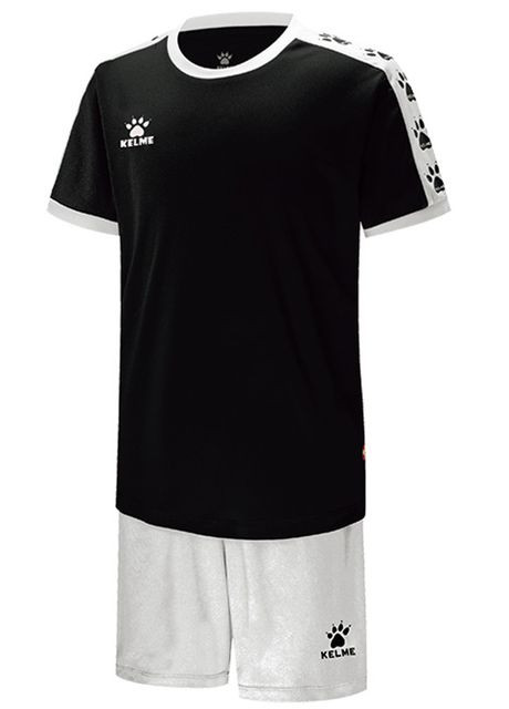 Комплект дитячої футбольної форми COLLEGUE чорно-білий 3883033.9003 Kelme (265210947)