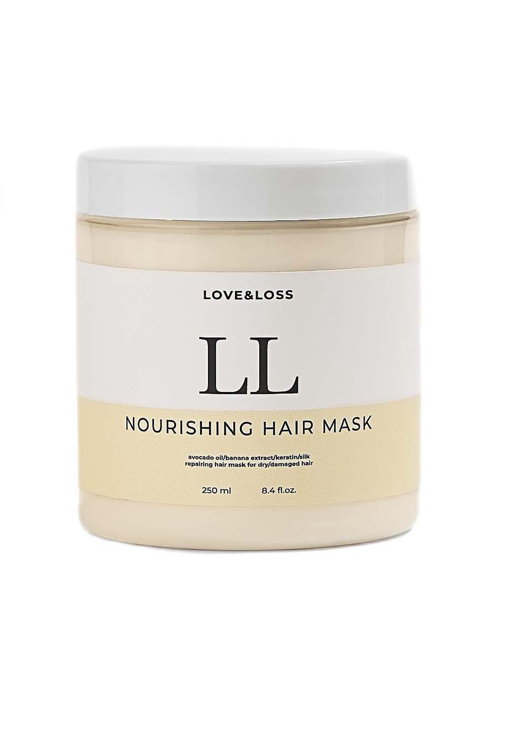 Питательная маска для волос с маслом авокадо NOURISHING HAIR MASK 250 мл Love&Loss (265211338)