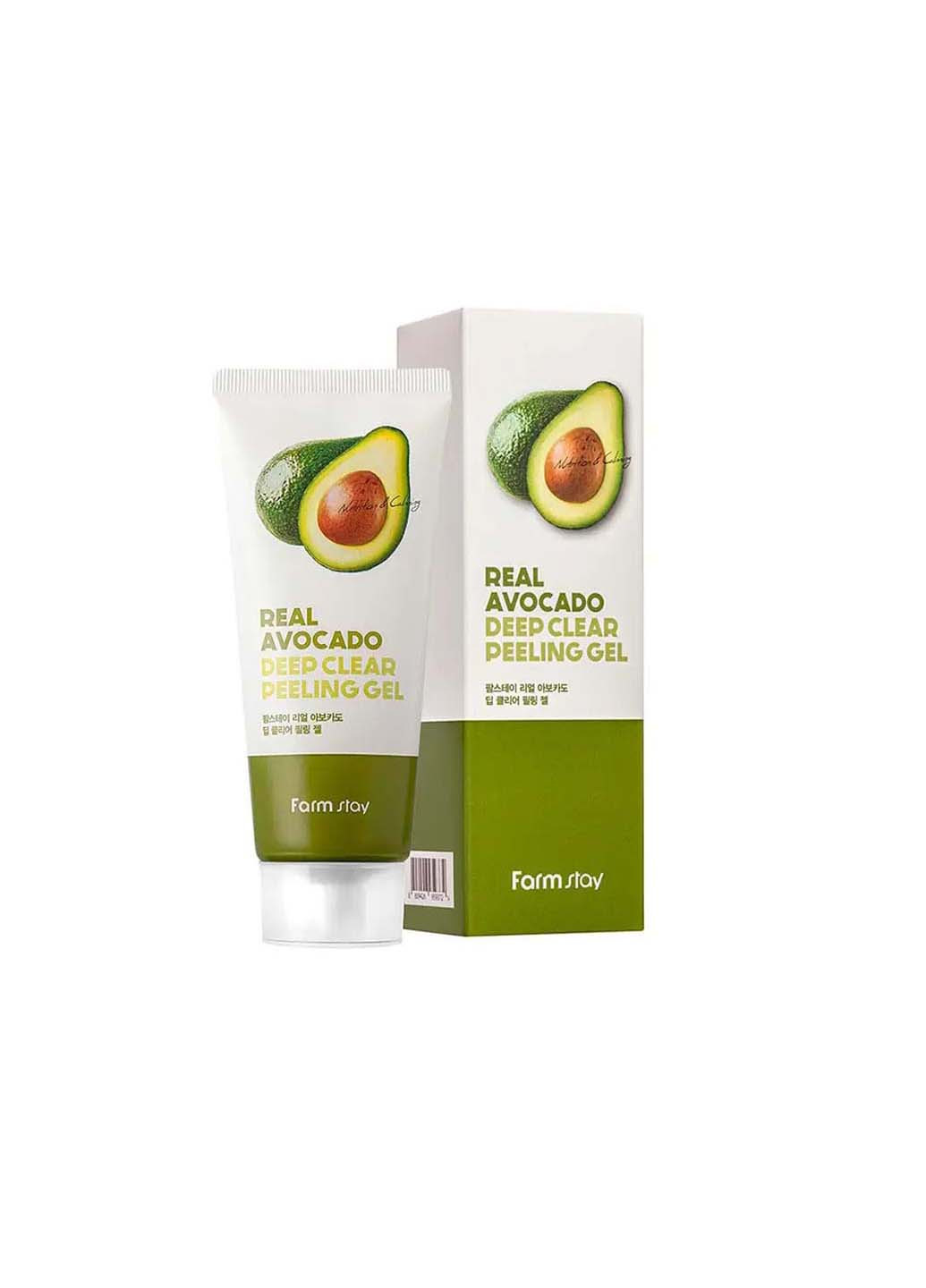 Пілінг-гель з екстрактом авокадо Real Avocado Deep Clear Peeling Gel 100 мл FarmStay (265211197)