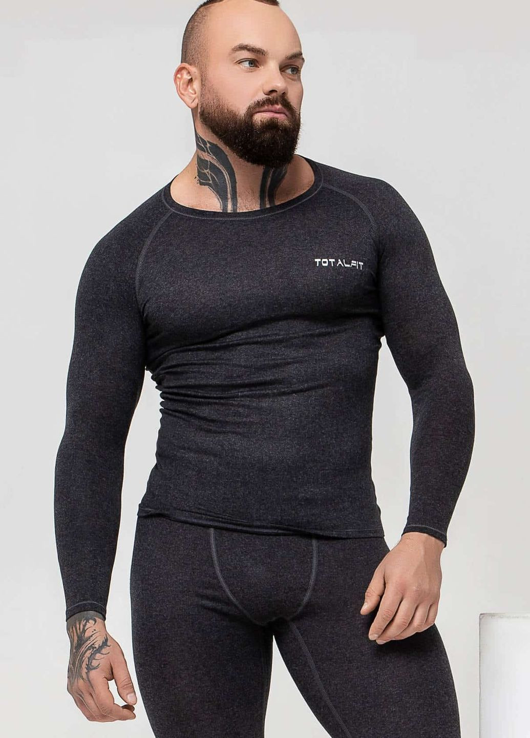 Чоловіча термофутболка із вовною Iceland TMR1-V9 TOTALFIT Iceland TMR1-V9 gray (265012611)