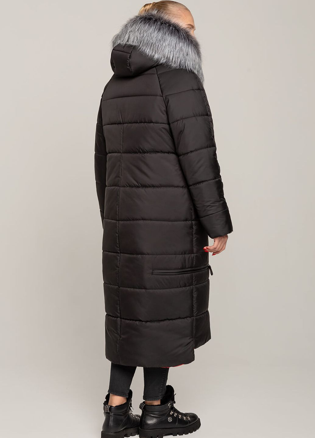Чорна зимня пальто-куртка barbara MioRichi