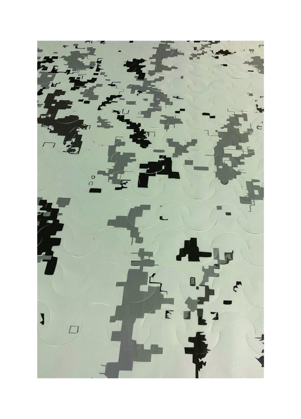 2,8 * 6 м. MS сітка маскувальна колір "білий піксель" (265021533)