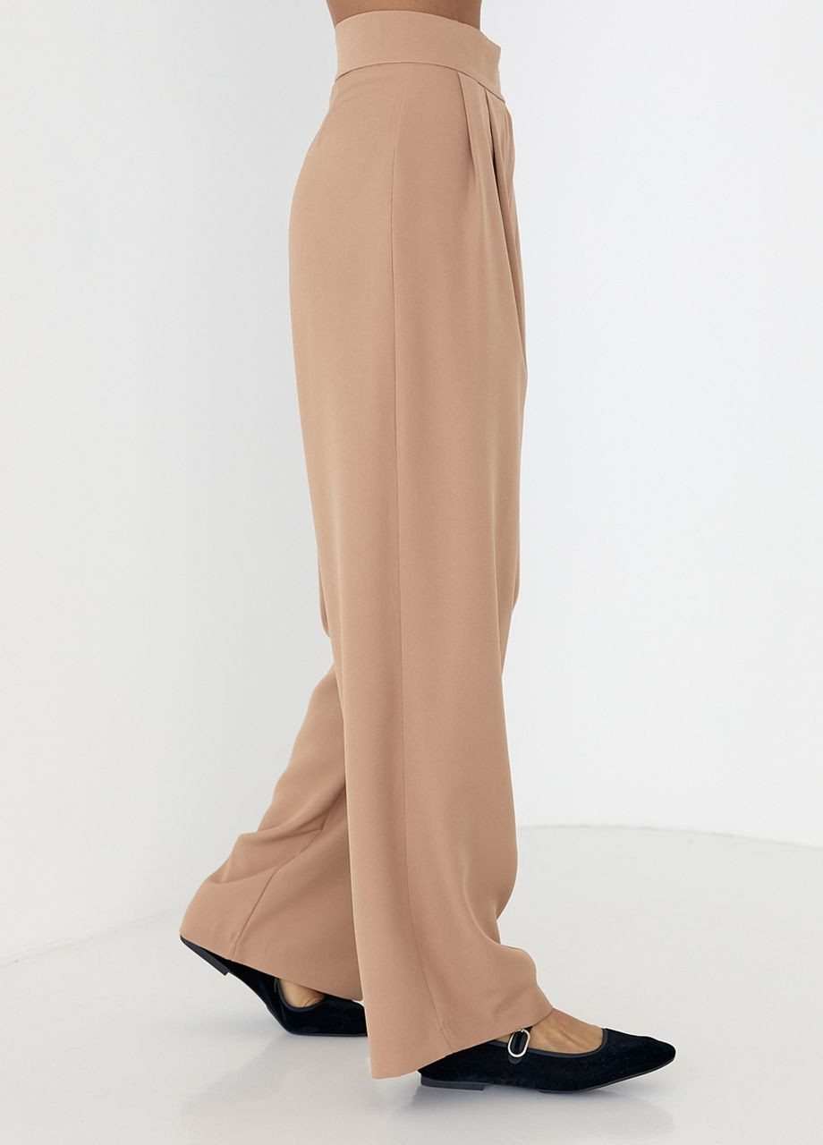 Прямые женские брюки с высокой посадкой Lurex (265014723)