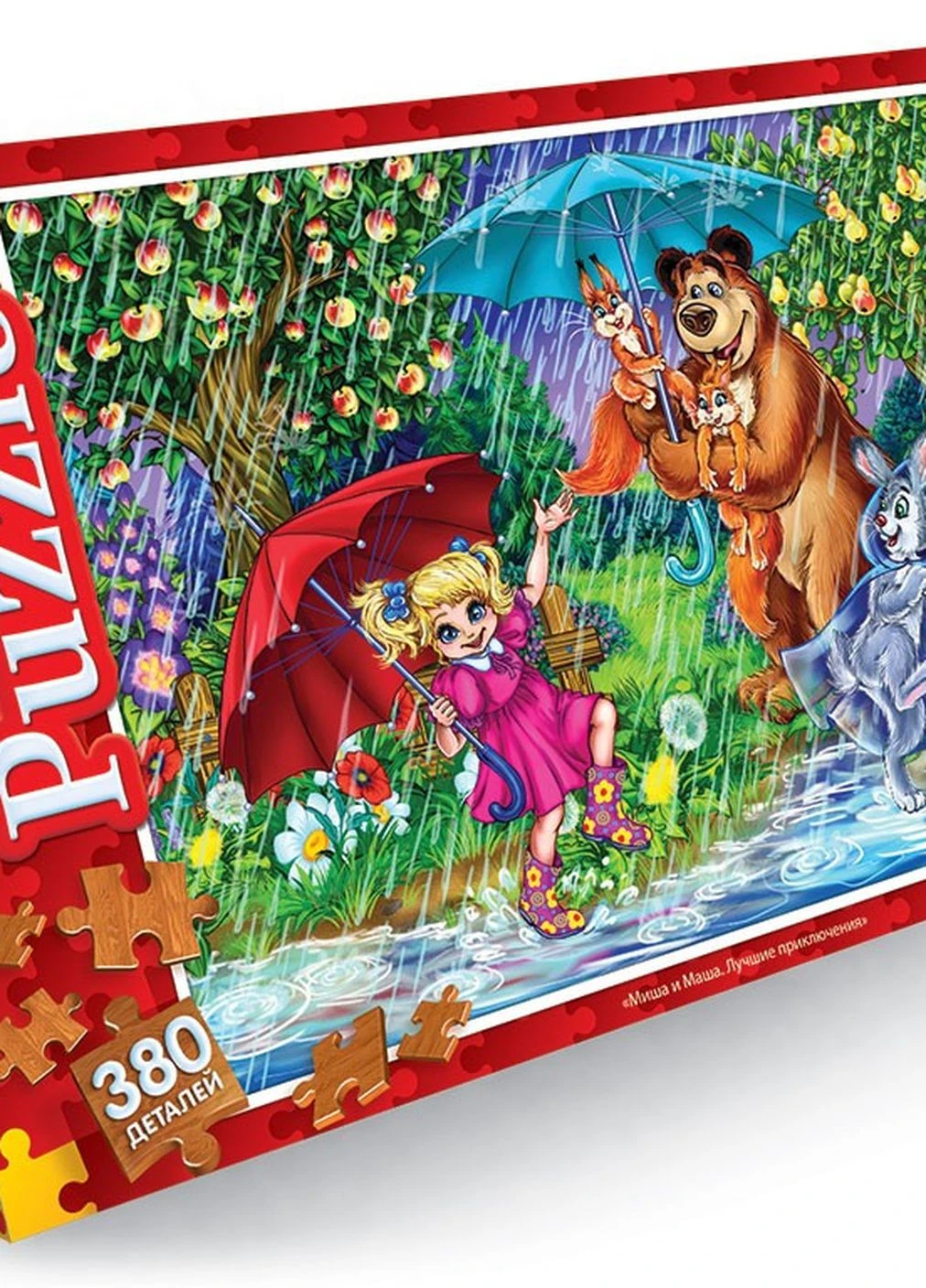 Пазли дитячі "Маша і Медвідь" 475х340 мм 380 елементів Danko Toys (265214591)