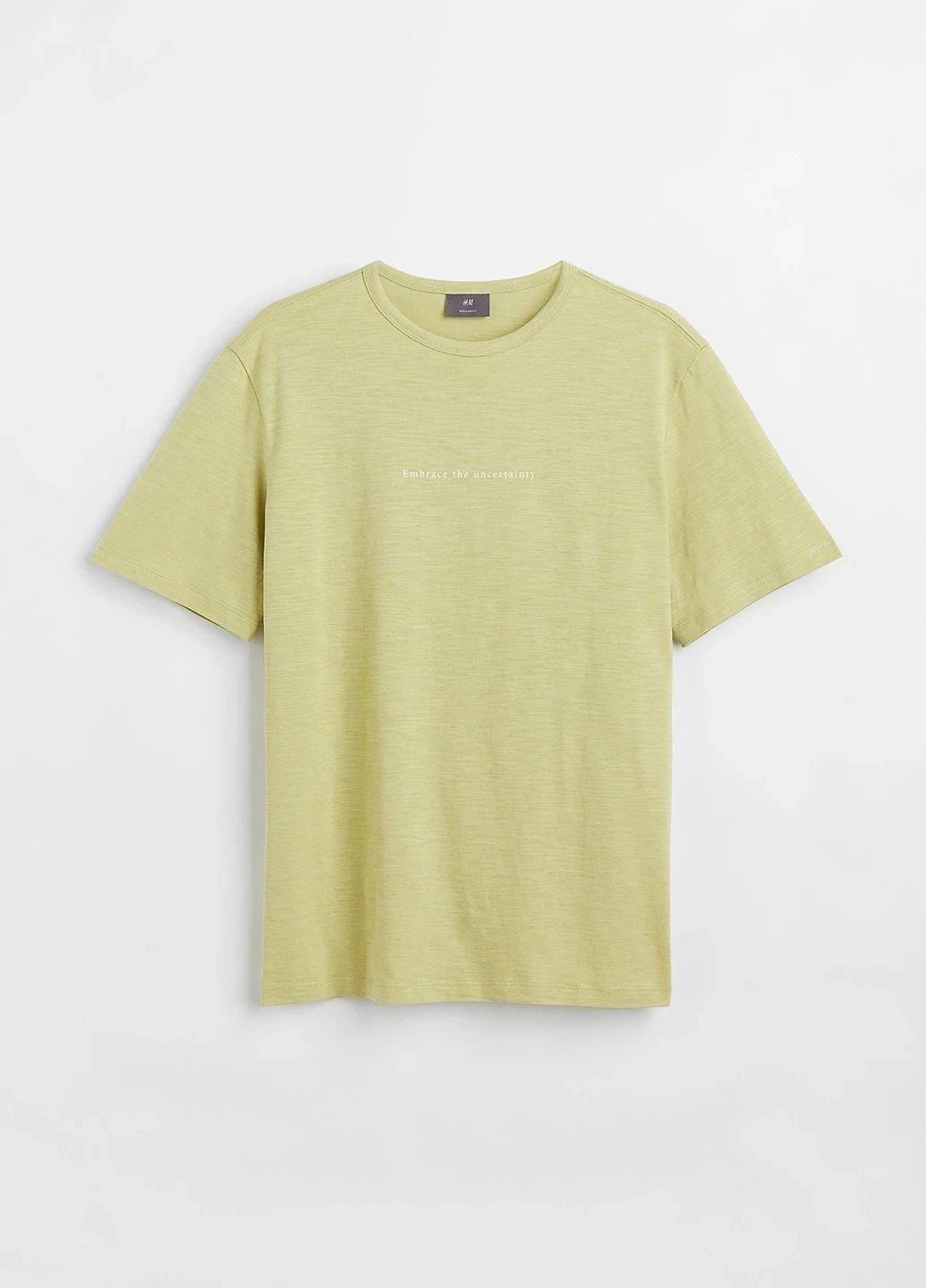 Салатовая футболка H&M