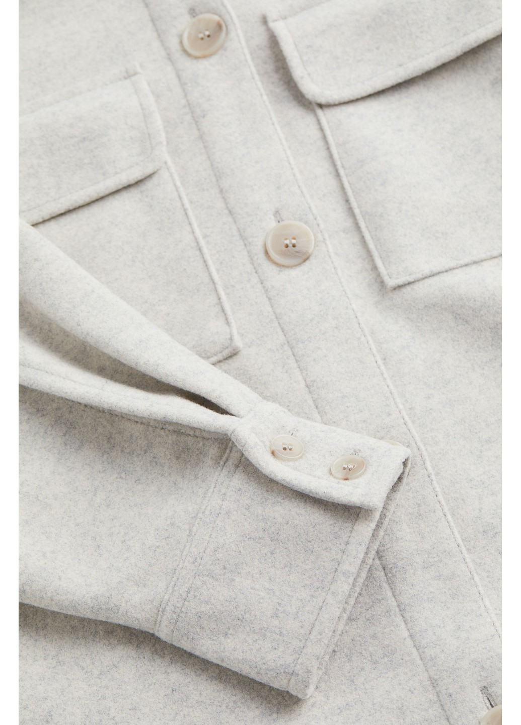 Сіра зимня куртка-сорочка H&M