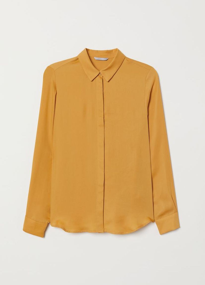 Горчичная демисезонная блуза H&M