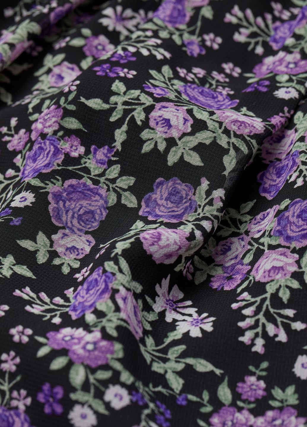 Чорна повсякденний сукня H&M з квітковим принтом