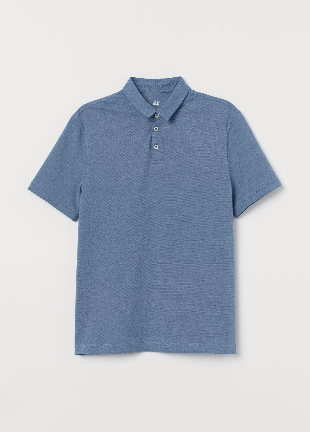 Синяя футболка поло H&M