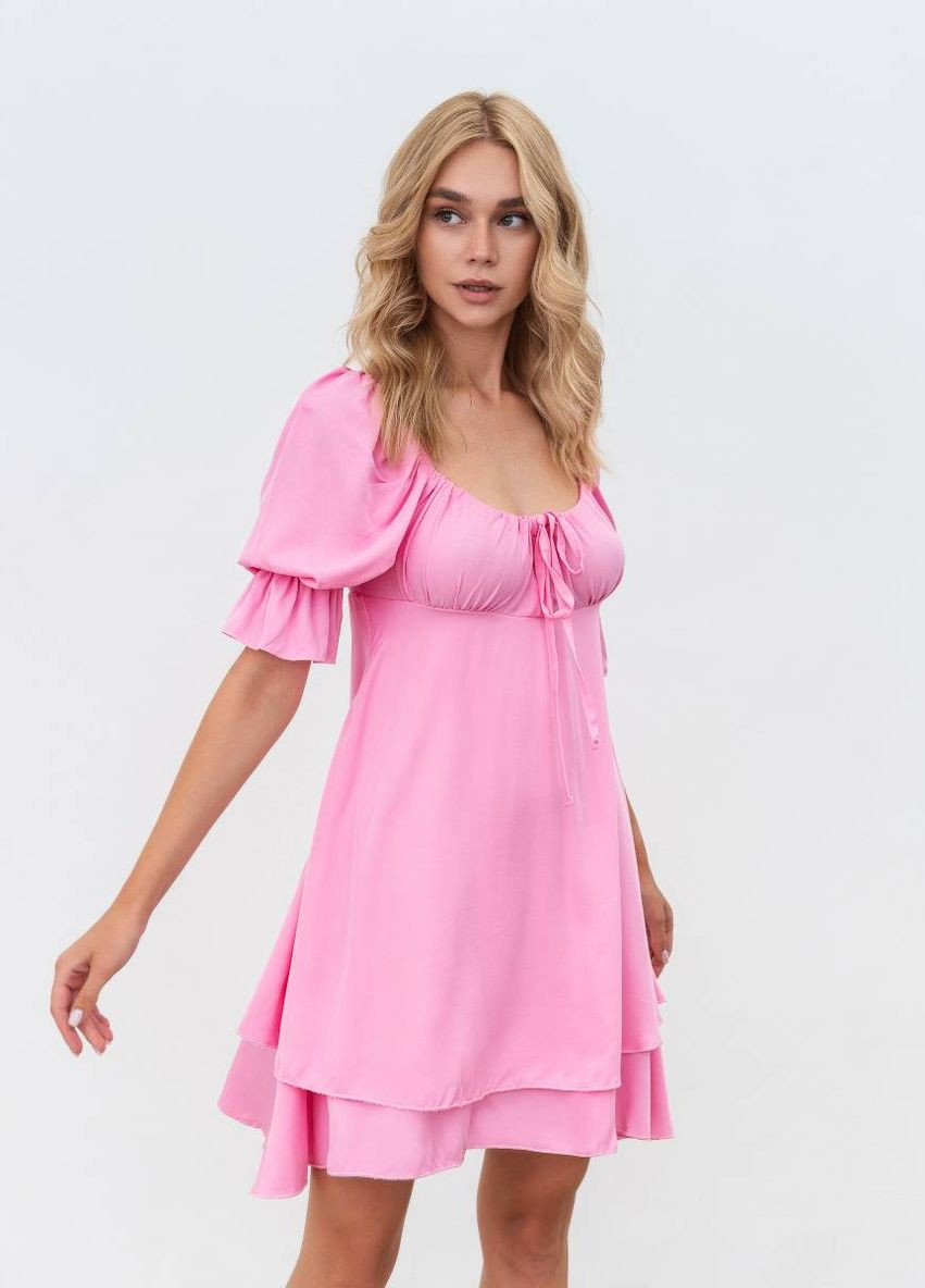 Розовое вечернее платье romashka Ромашка однотонное