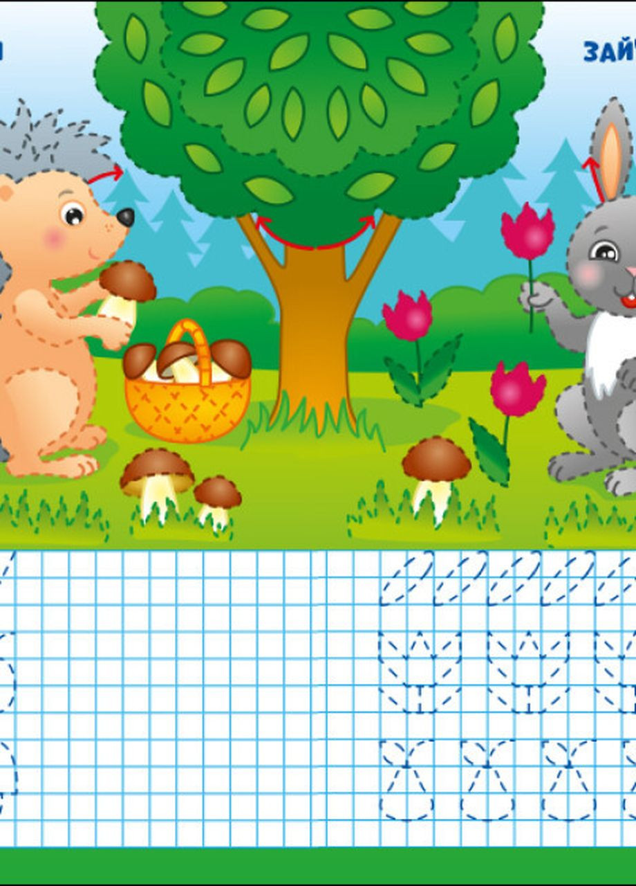 Многоразовые прописи "Пиши-стирай. Лесные прописи" Автор Силич С. РАНОК (265391274)