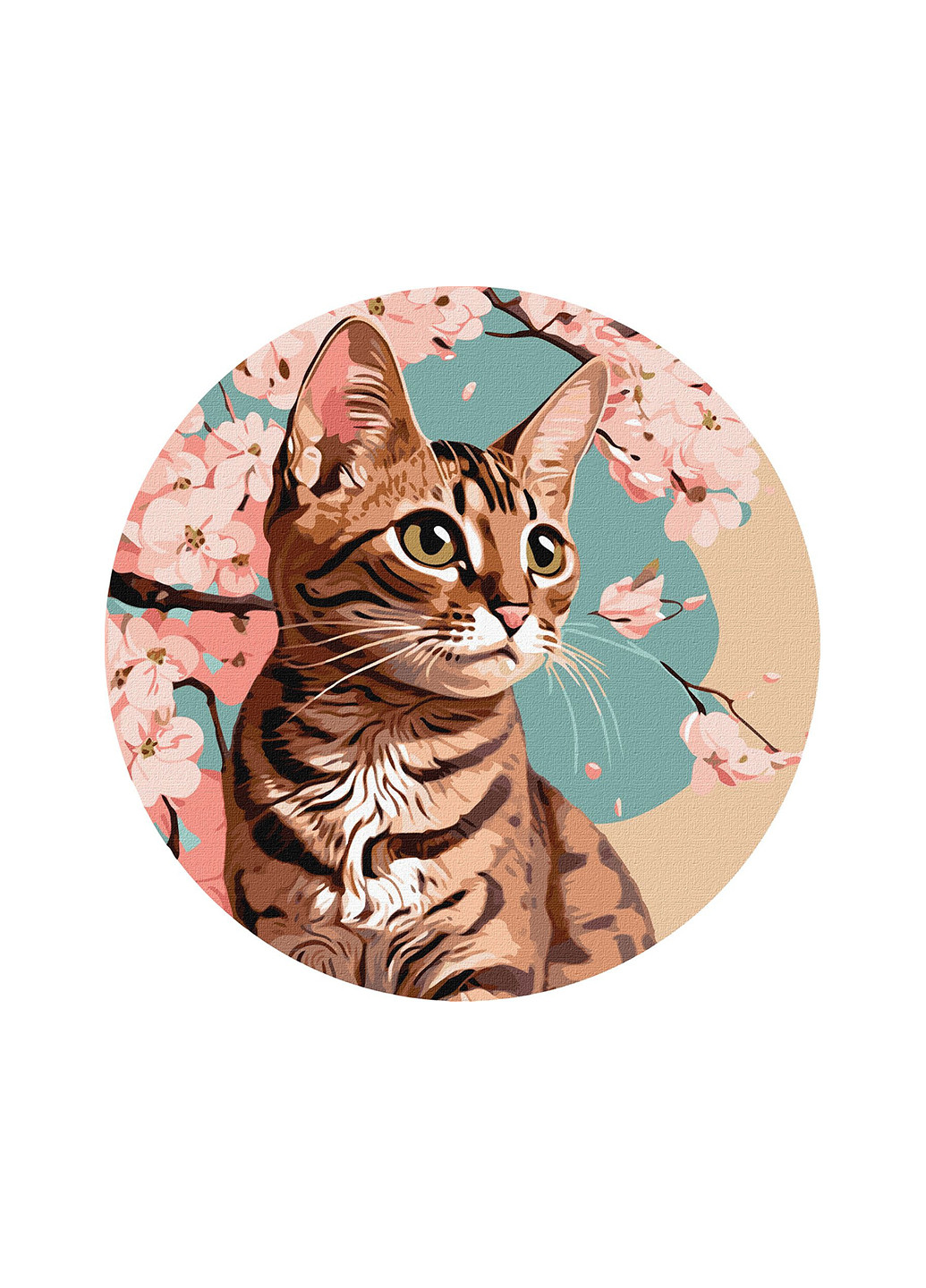 Набор для росписи по номерам Очаровательный котенок KHO-R1012 Ідейка (265215868)