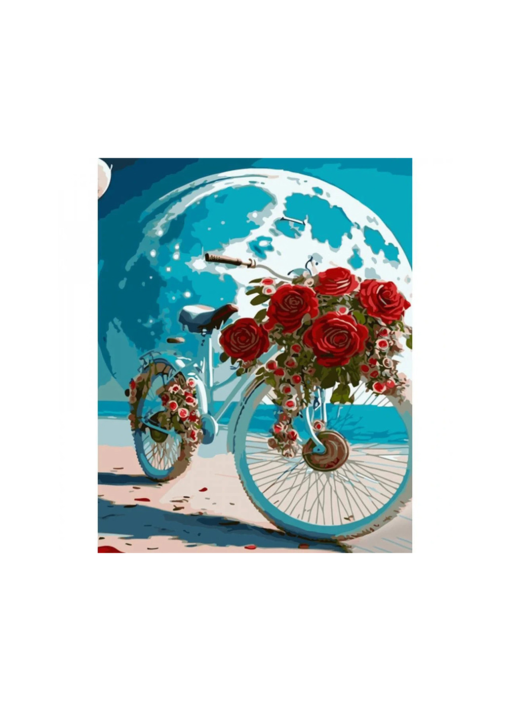 Набор для росписи по номерам Велосипед в лунном свете GS1379 Strateg (265220688)