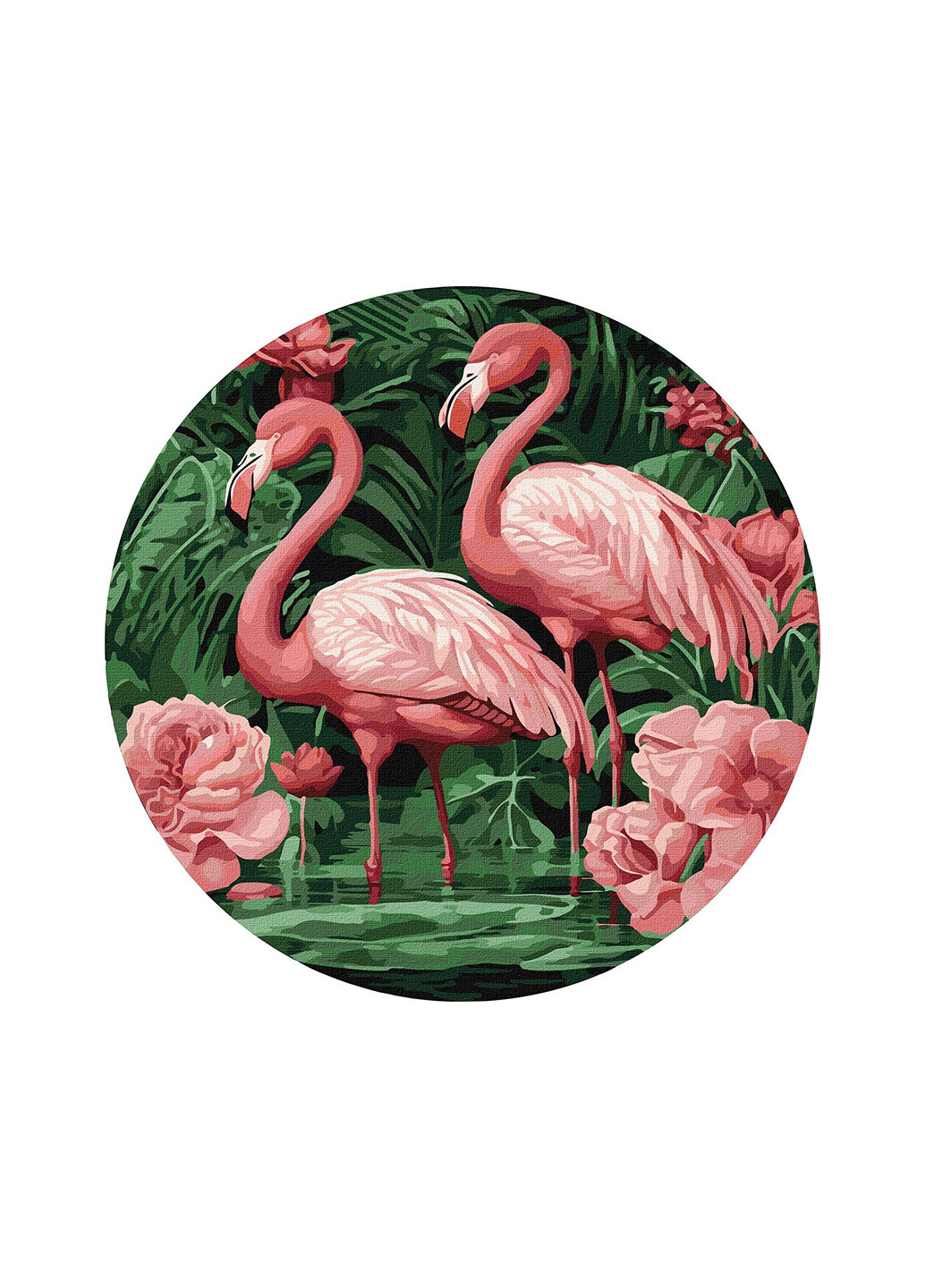 Набор для росписи Фламинго в цветах KHO-R1005. Ідейка (265220734)