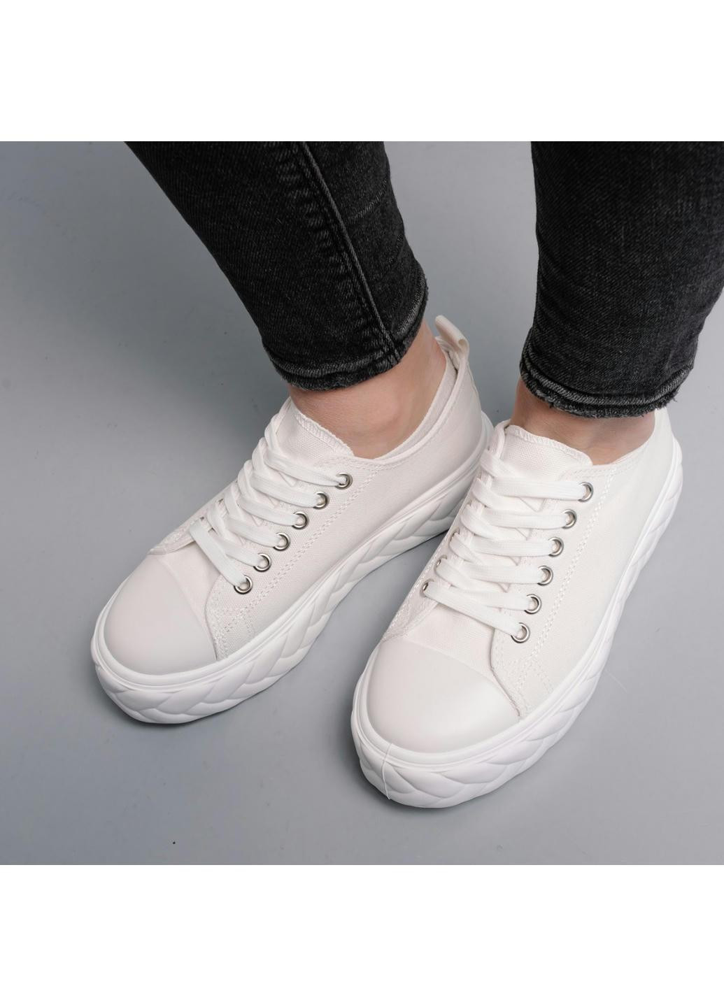 Белые демисезонные женские кроссовки giselle 3987 235 белый Fashion