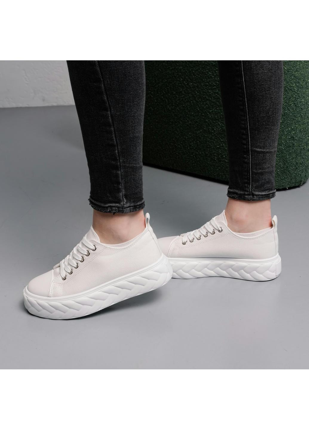 Белые демисезонные женские кроссовки giselle 3987 235 белый Fashion