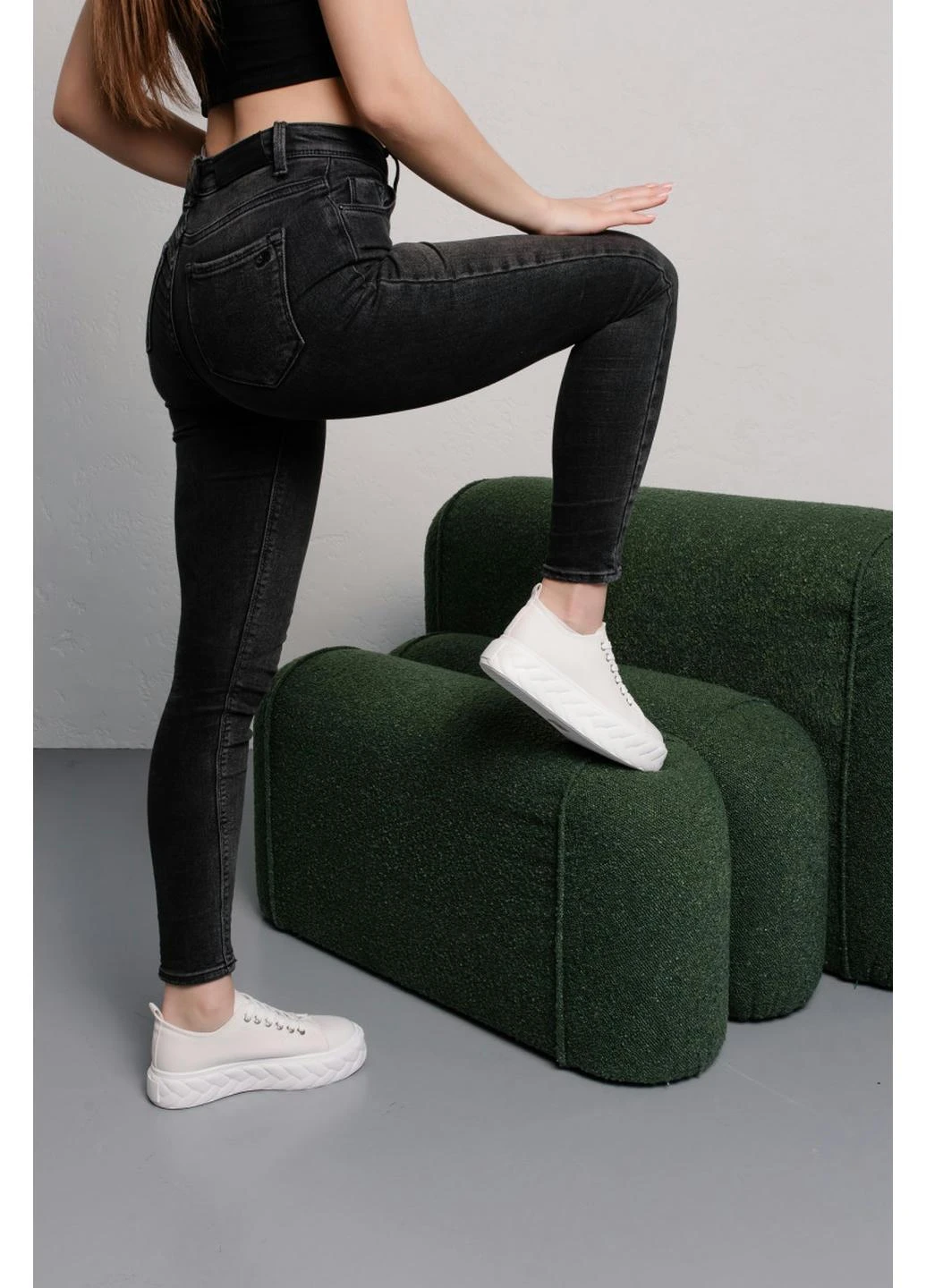 Женские кроссовки Giselle 3987 235 Белый Fashion белые демисезоны (265321174)