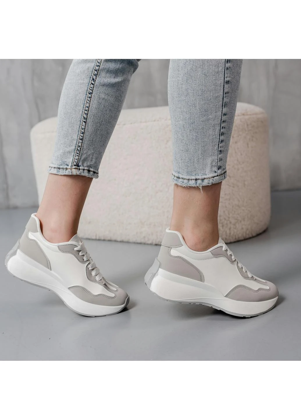 Кросівки жіночі Tina 3938 23 5 Білий Fashion білі демісезони (265321215)