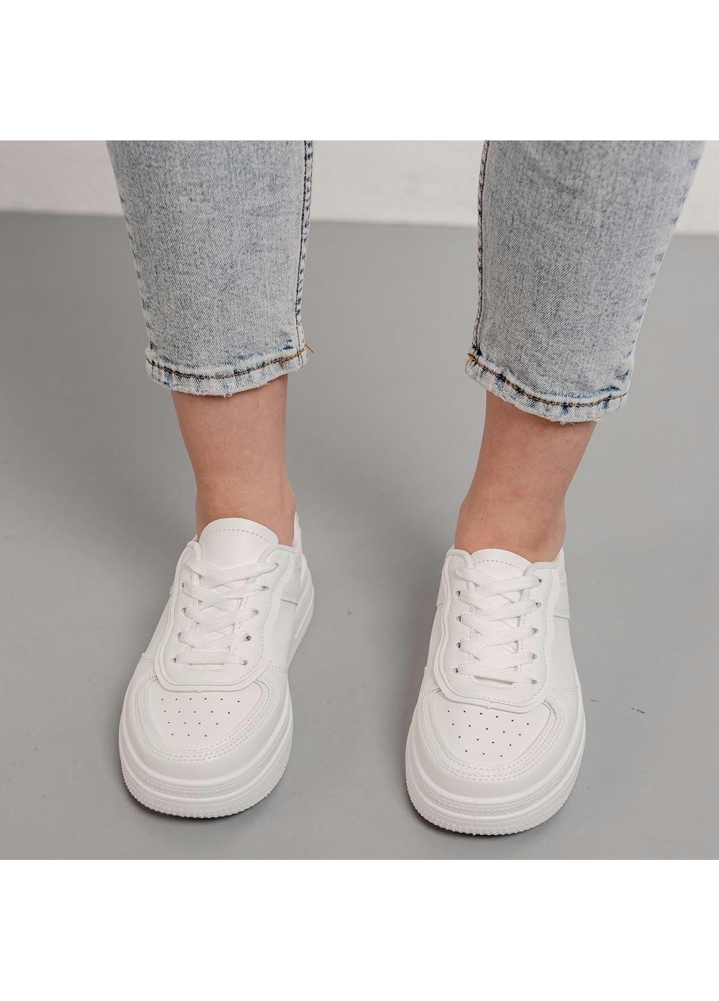 Білі осінні кросівки жіночі tracy 3937 24 білий Fashion