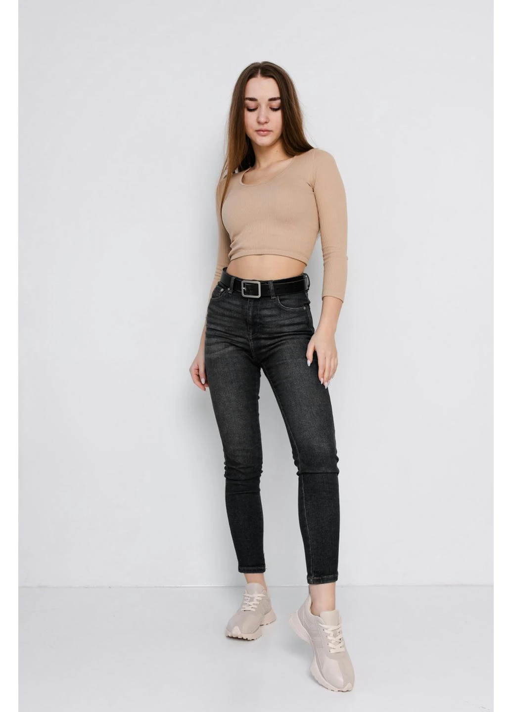 Кроссовки женские Joan 3921 23 Молочный Fashion молочные демисезоны (265321243)