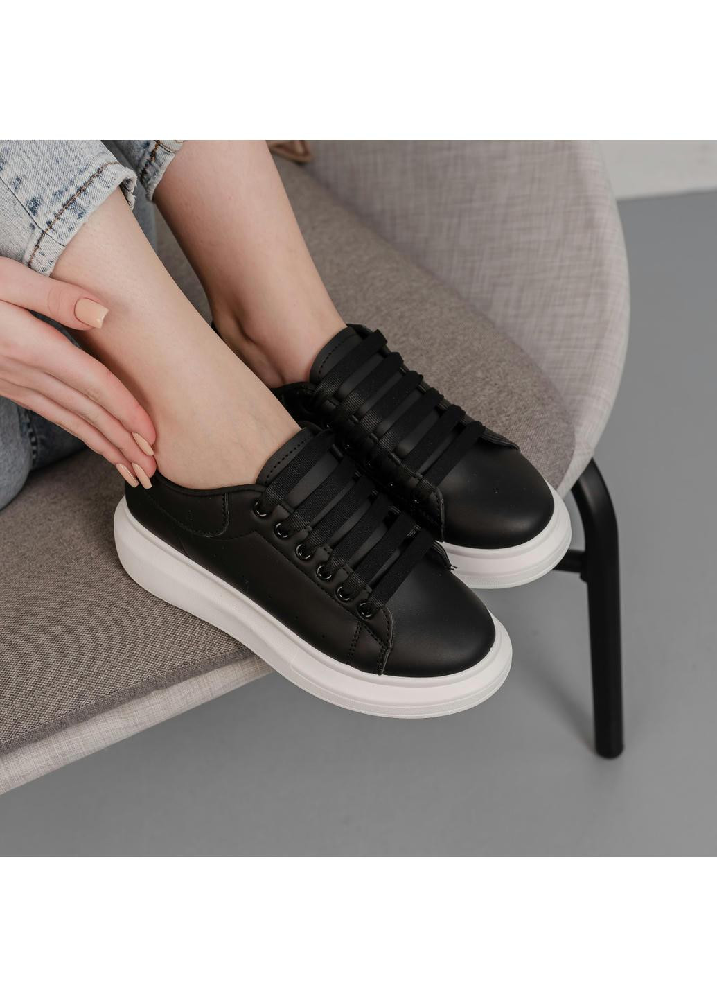 Черные демисезонные кроссовки женские cheril 3945 235 черный Fashion