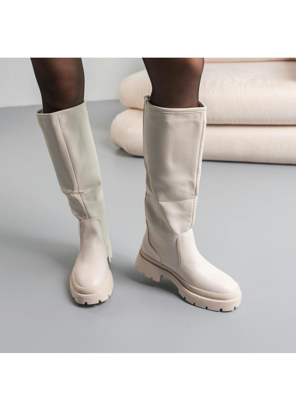 Чоботи жіночі Wilma 3871 23 5 Молочний Fashion (265321176)