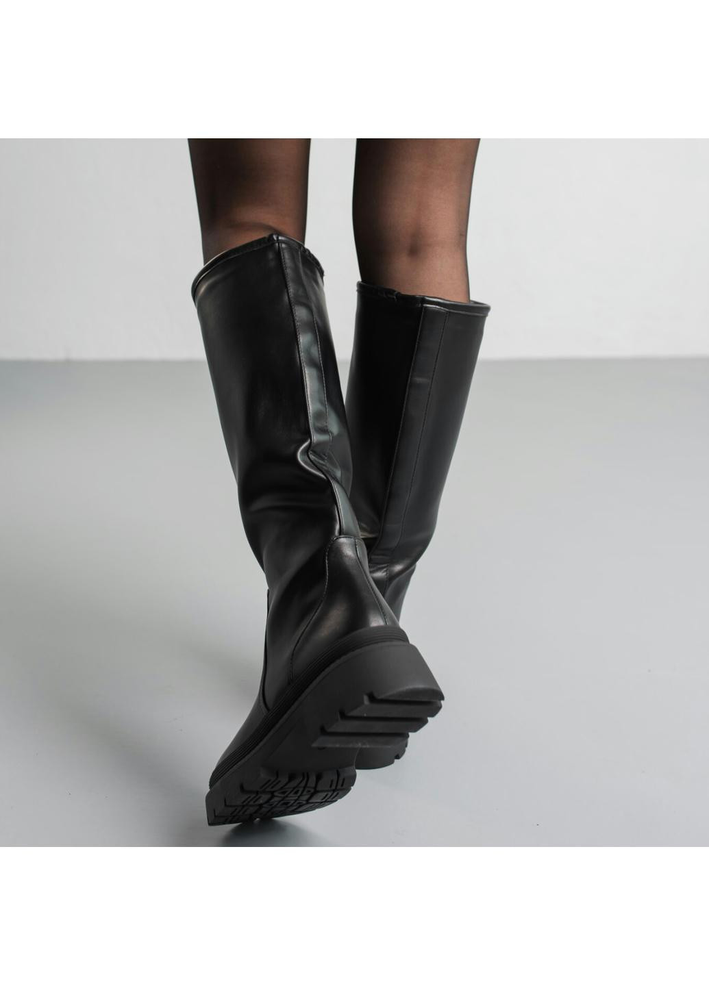 Осенние сапоги женские merry 3805 245 черный Fashion