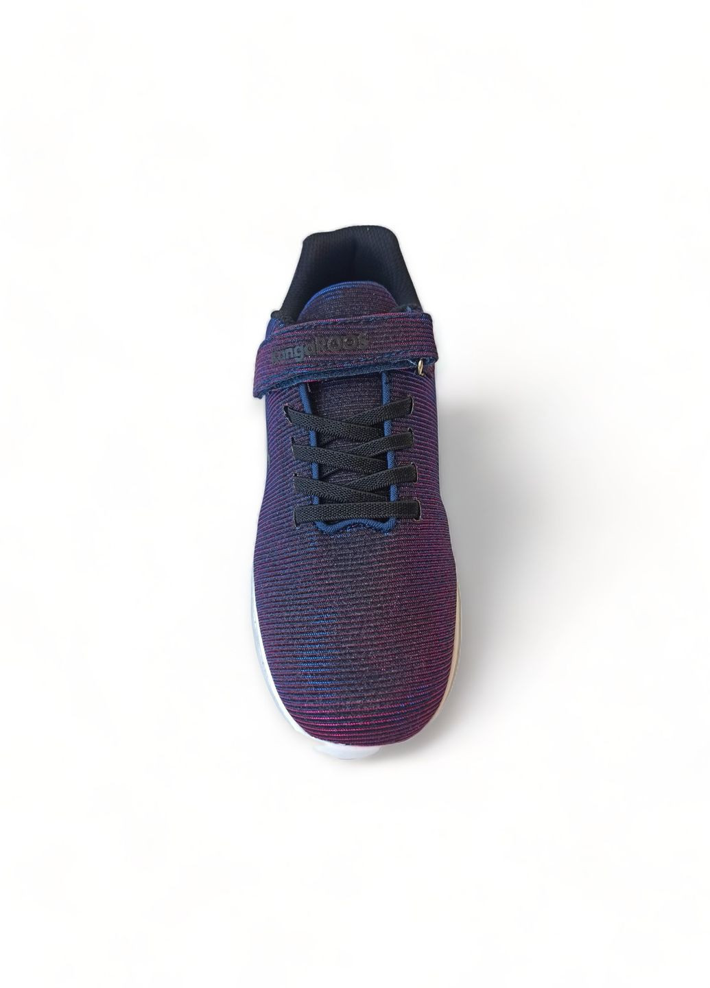Фіолетові всесезонні кросівки дитячі для дівчинки 18315/4071 сині з рожевим хамелеон з устілкою memory foam (33) Kangaroos