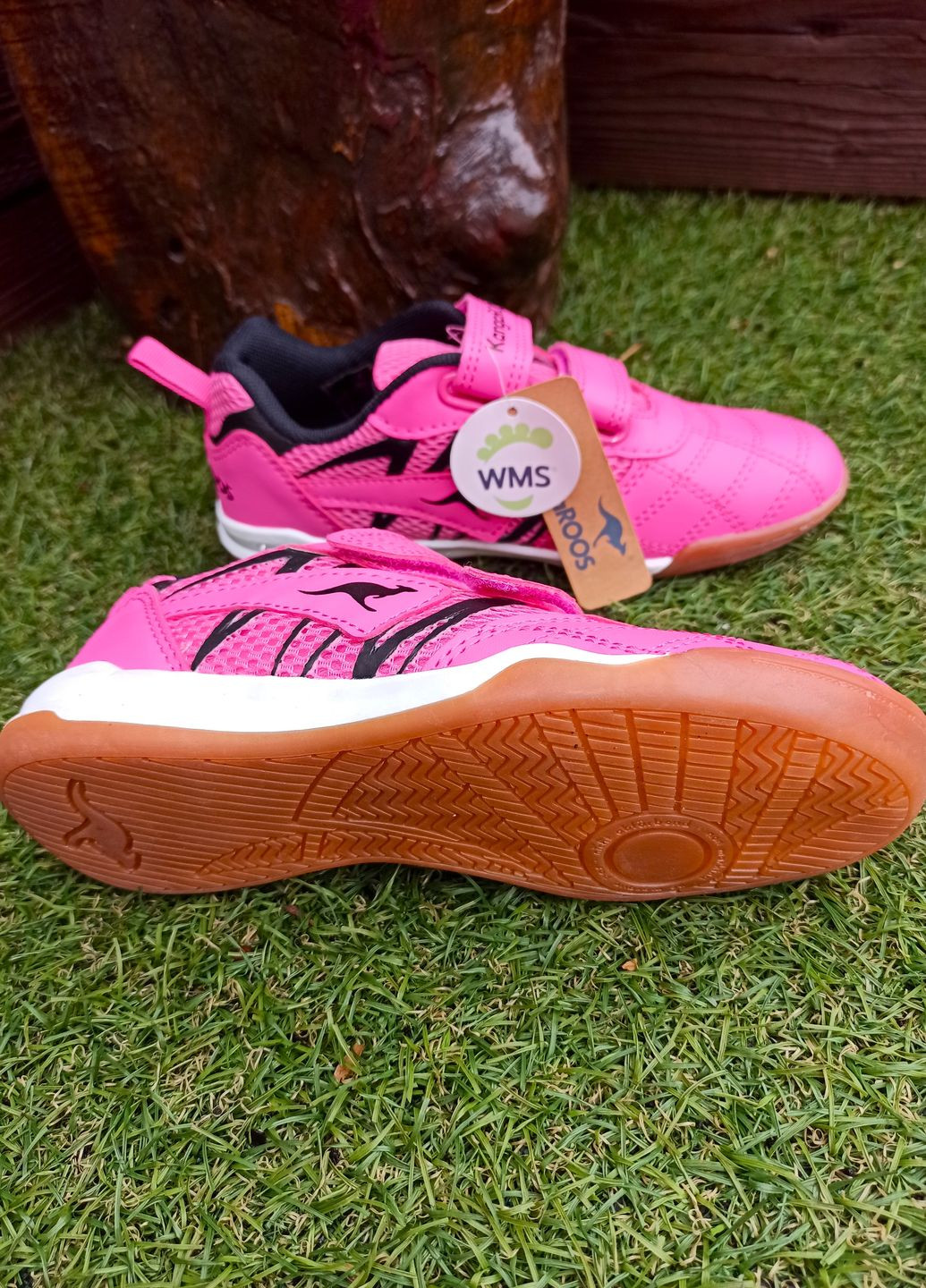 Рожеві всесезонні кросівки дитячі для дівчинки 18332/6122 рожеві футзал (32) Kangaroos