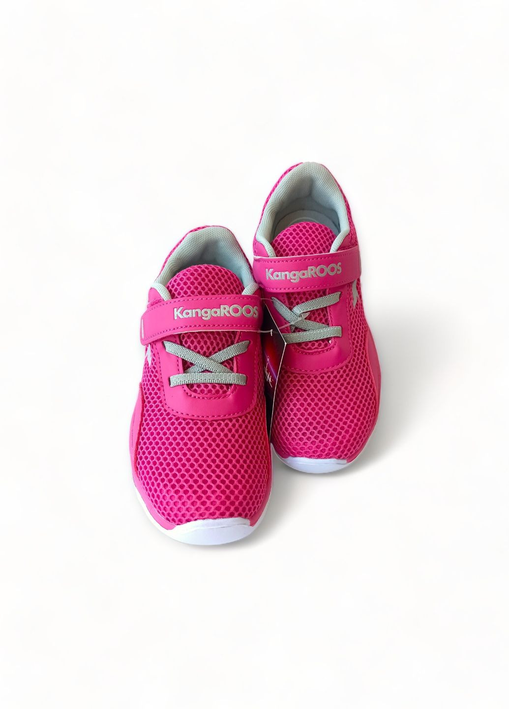 Розовые всесезонные кроссовки детские для девочки 02088/6252 с мигалками Kangaroos