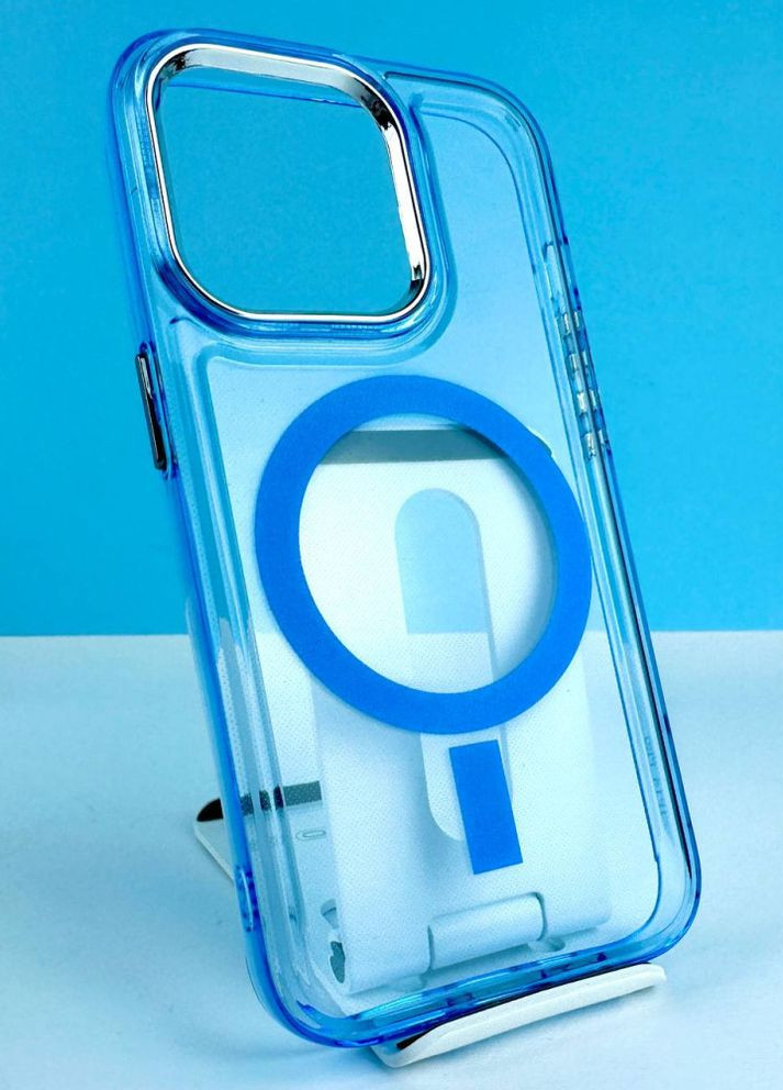 Чехол Colorful Case с MagSafe для iPhone 14 Синий No Brand (265399734)