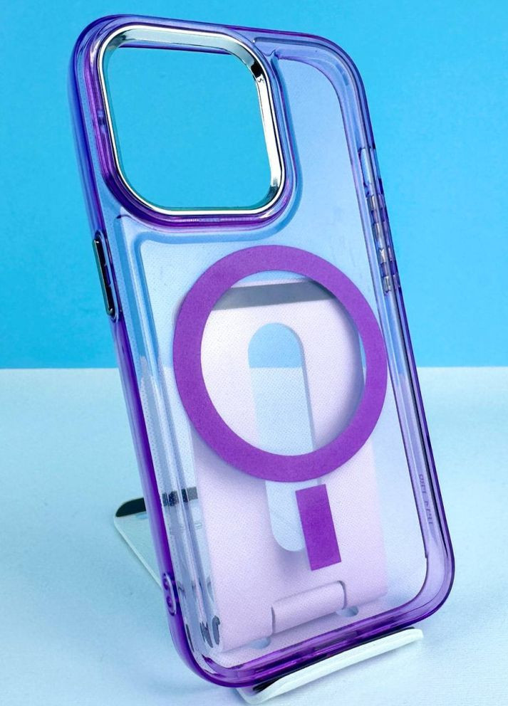 Чехол Colorful Case с MagSafe для iPhone 13 Pro Фиолетовый No Brand (265399688)