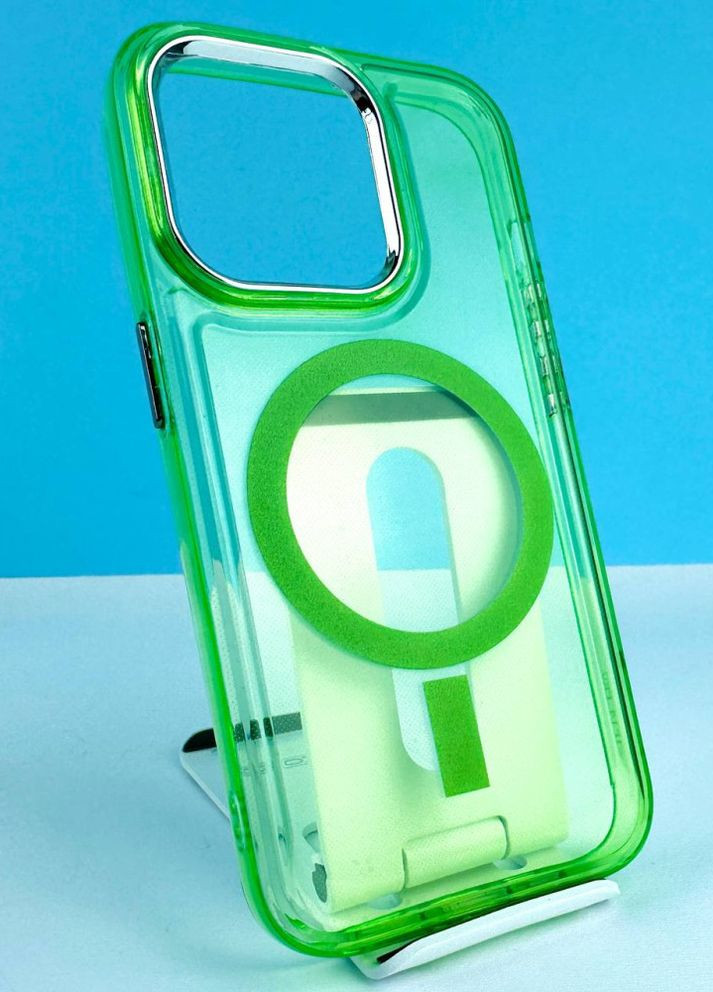 Чохол Colorful Case з MagSafe для iPhone 13 Pro Max Зелений No Brand (265399702)