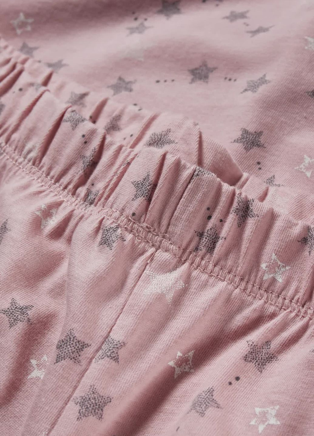 Розовая всесезон пижама в принт (лонгслив, штаны) C&A