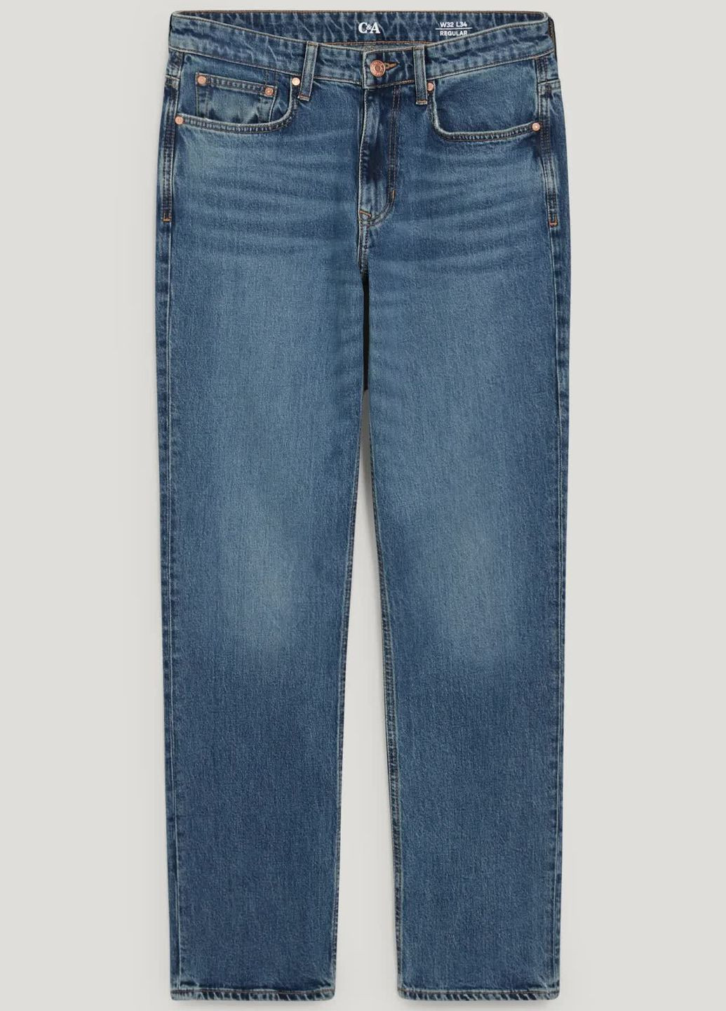 Голубые демисезонные джинсы regular C&A