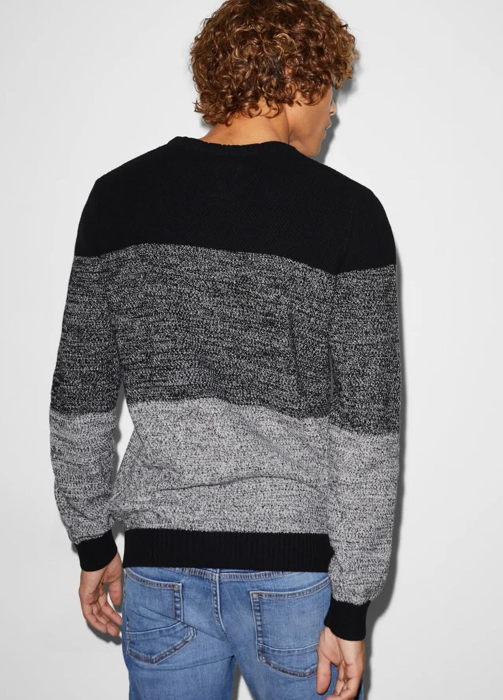 Чорний демісезонний светр з бавовни C&A