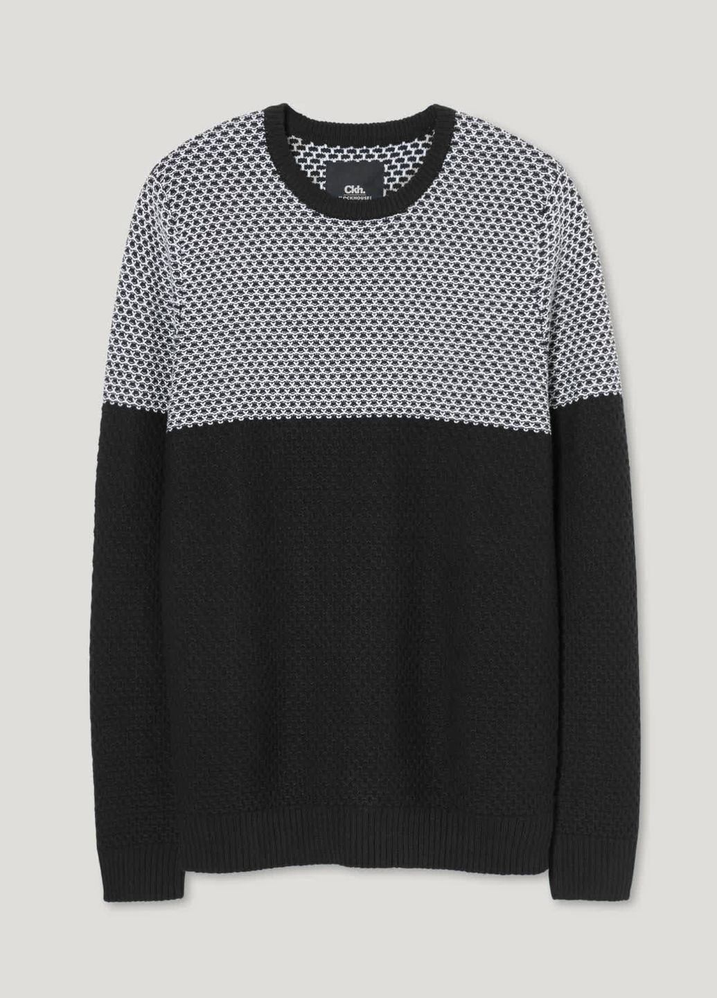 Черный демисезонный свитер из хлопка C&A