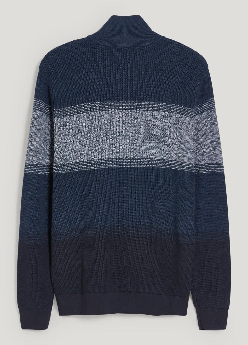 Синий демисезонный зип-свитер C&A