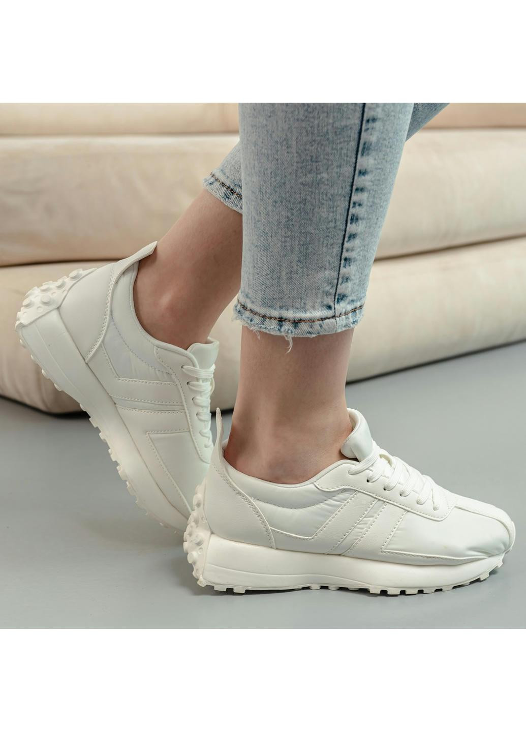 Білі осінні кросівки жіночі sophia 3941 23 5 білий Fashion