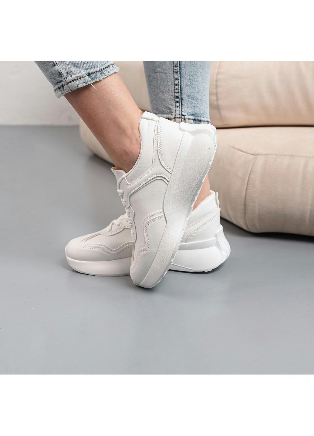 Белые демисезонные кроссовки женские cecil 3942 245 белый Fashion