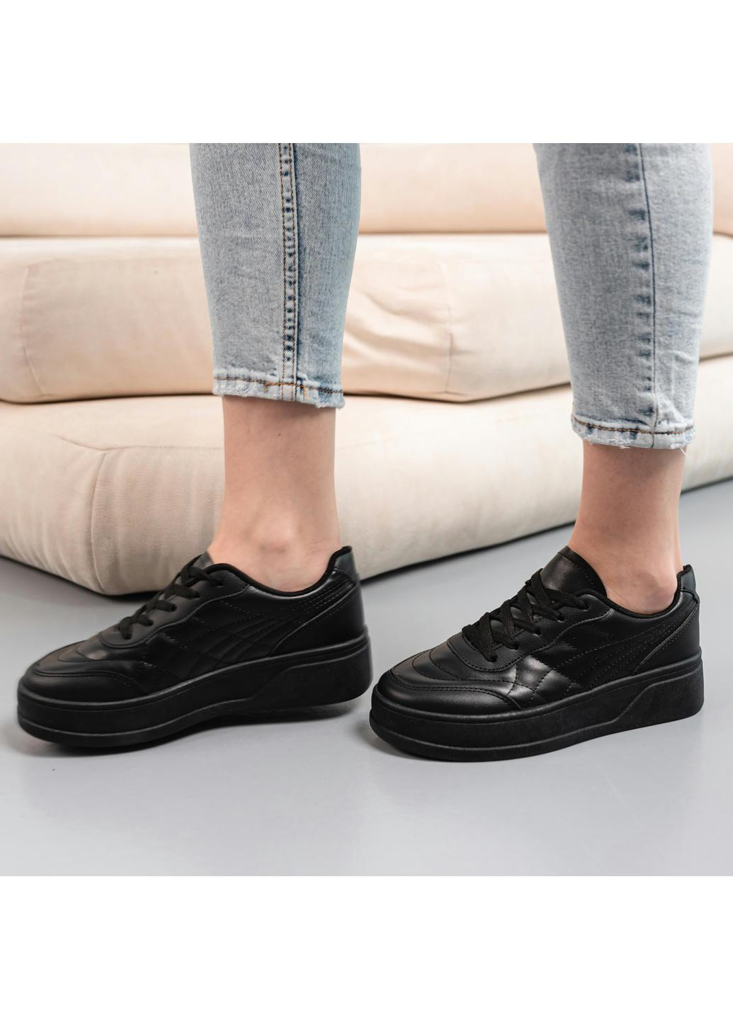 Черные демисезонные кроссовки женские samantha 3949 235 черный Fashion