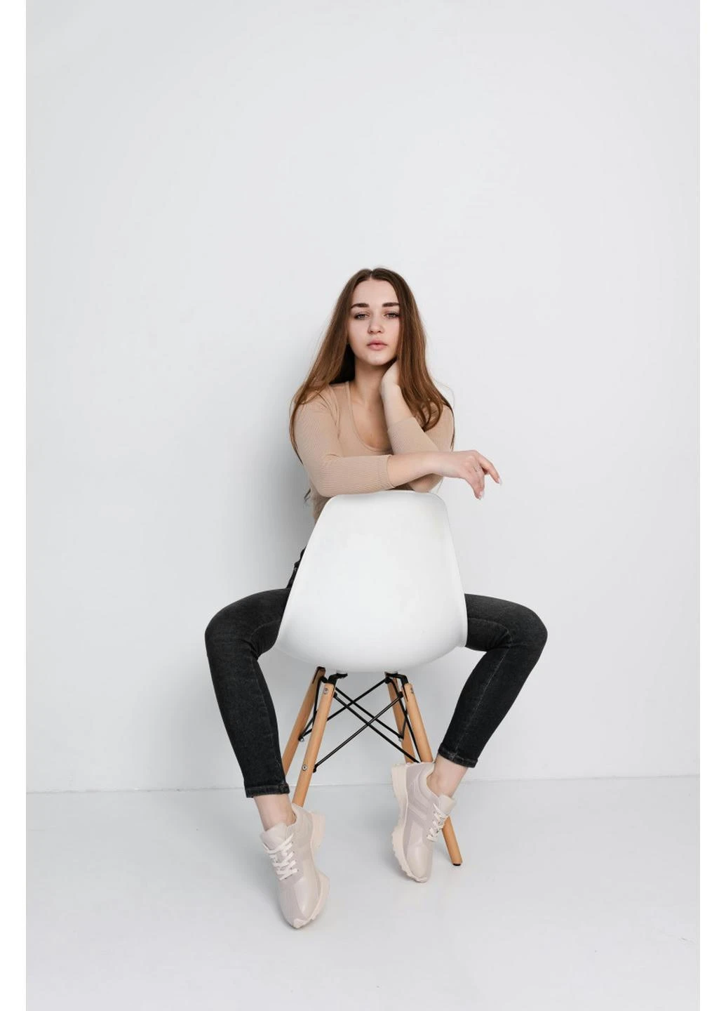 Кросівки жіночі Joan 3921 23 Молочний Fashion молочні демісезони (265391588)